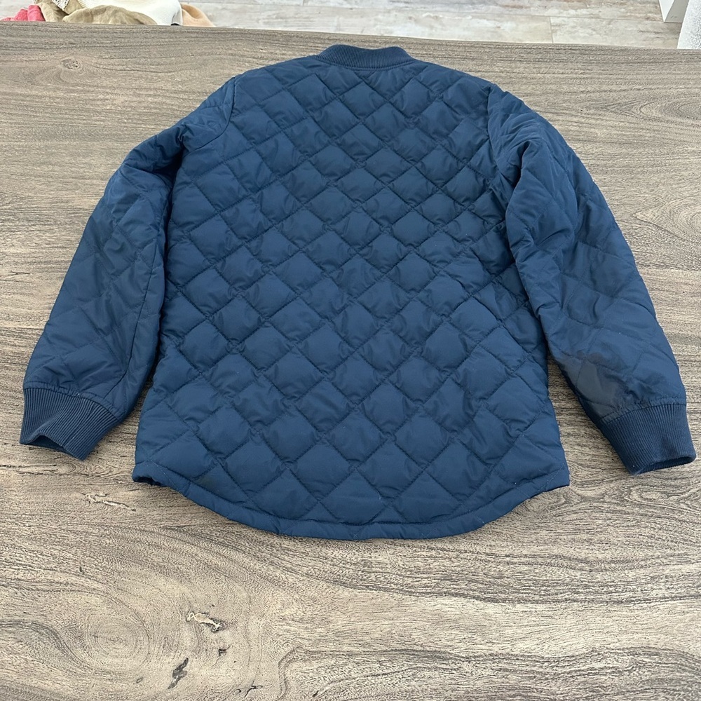 Abercrombie Kids Navy Jacket with Mustard Lining - Picture 4 of 9